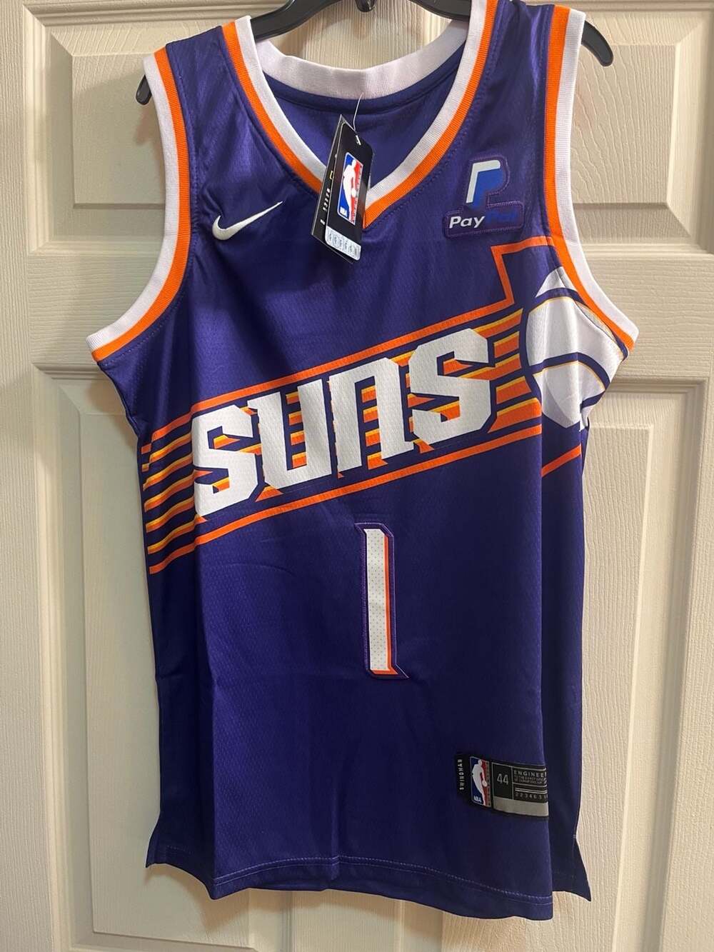 Nike Phoenix Suns Devin Booker #1 Icon Edition Swingman Jersey size 44